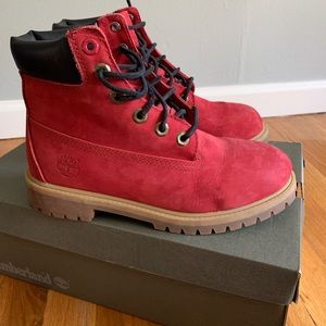 Red Junior’s Timberland Boots